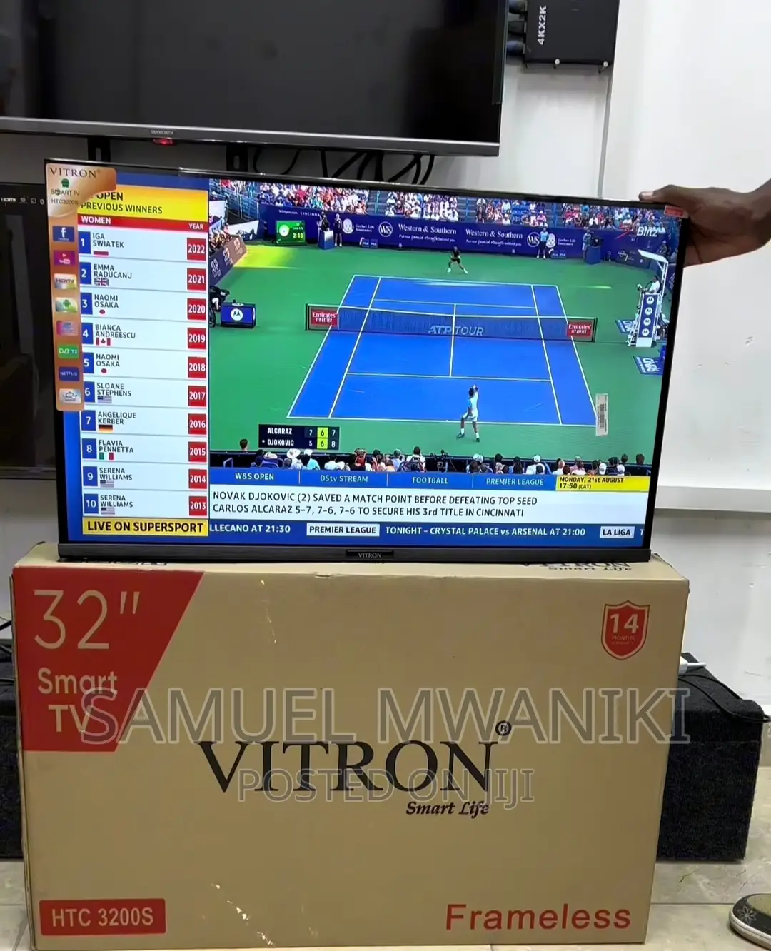 Vitron 32" Frameless FHD Smart Android Tv Netflix Youtube