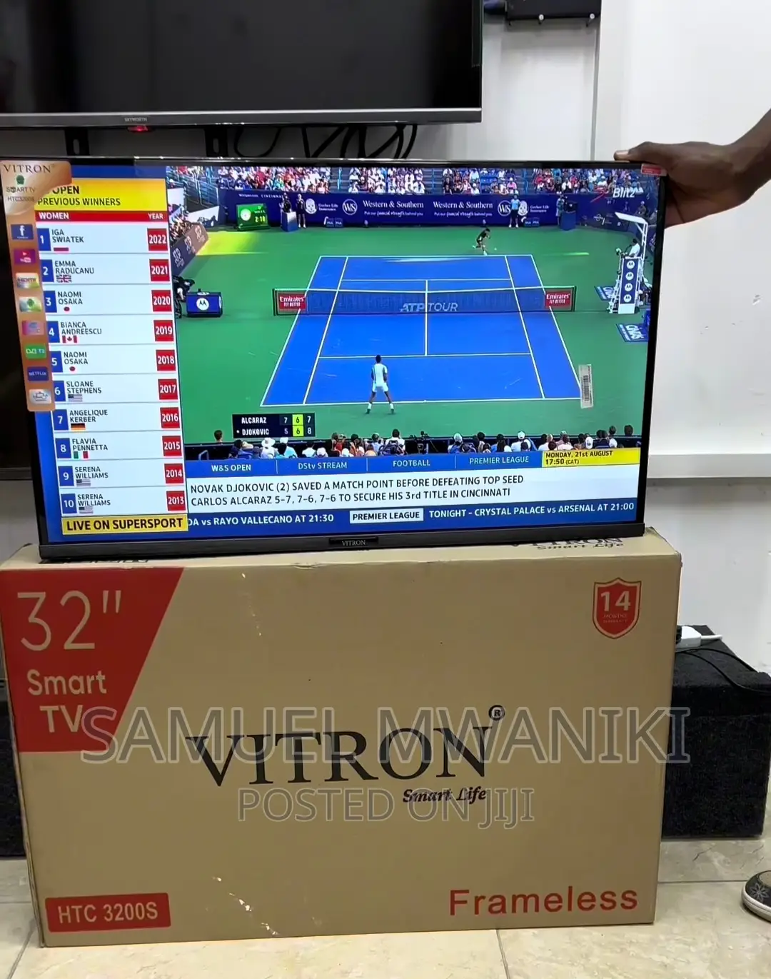 Vitron 32" Frameless FHD Smart Android Tv Netflix Youtube