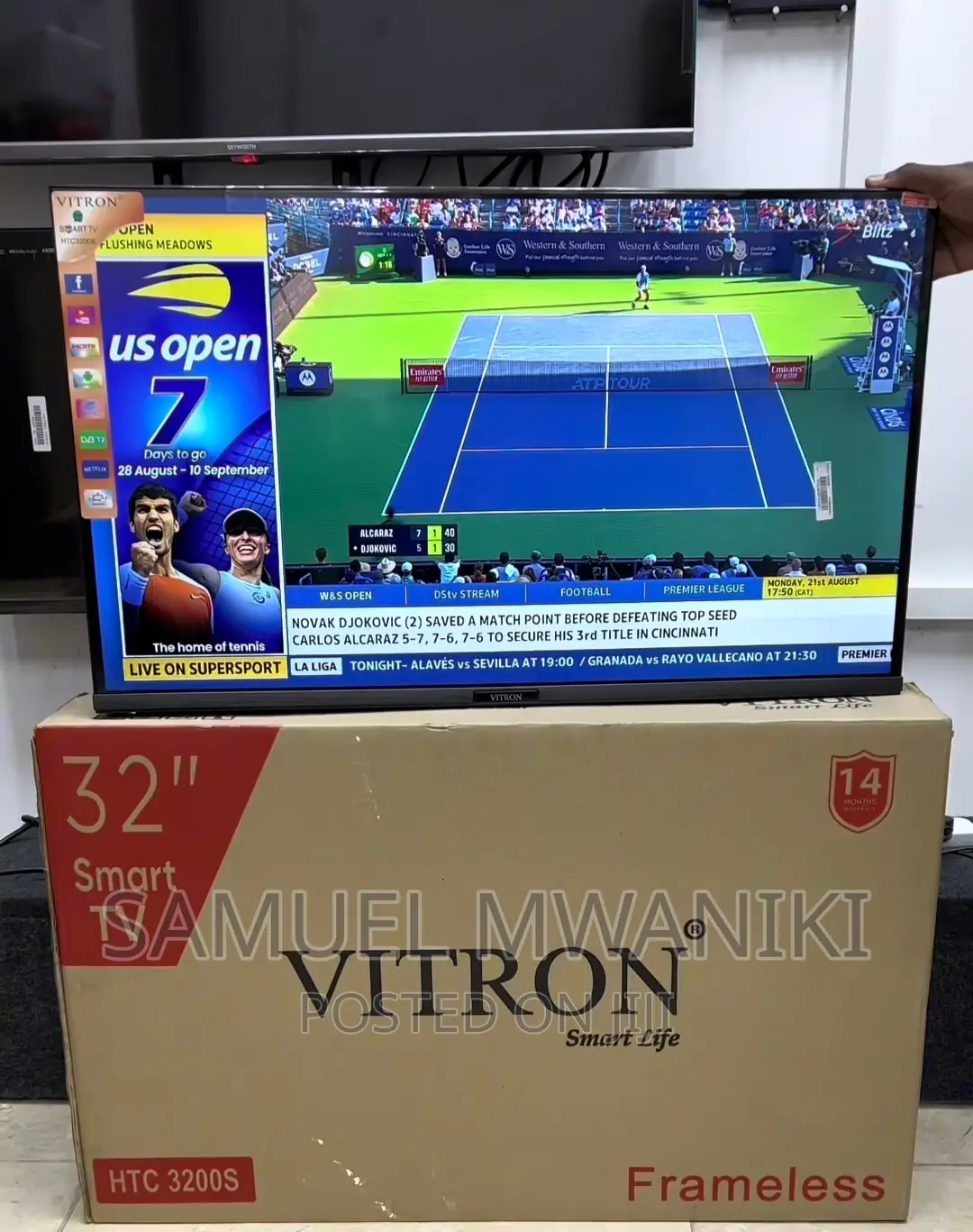 Vitron 32" Frameless FHD Smart Android Tv Netflix Youtube