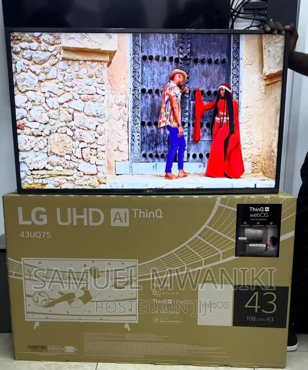 Lg 43′′ Uq75006 Uhd Active HDR Webos Smart Ai Thinq Tv