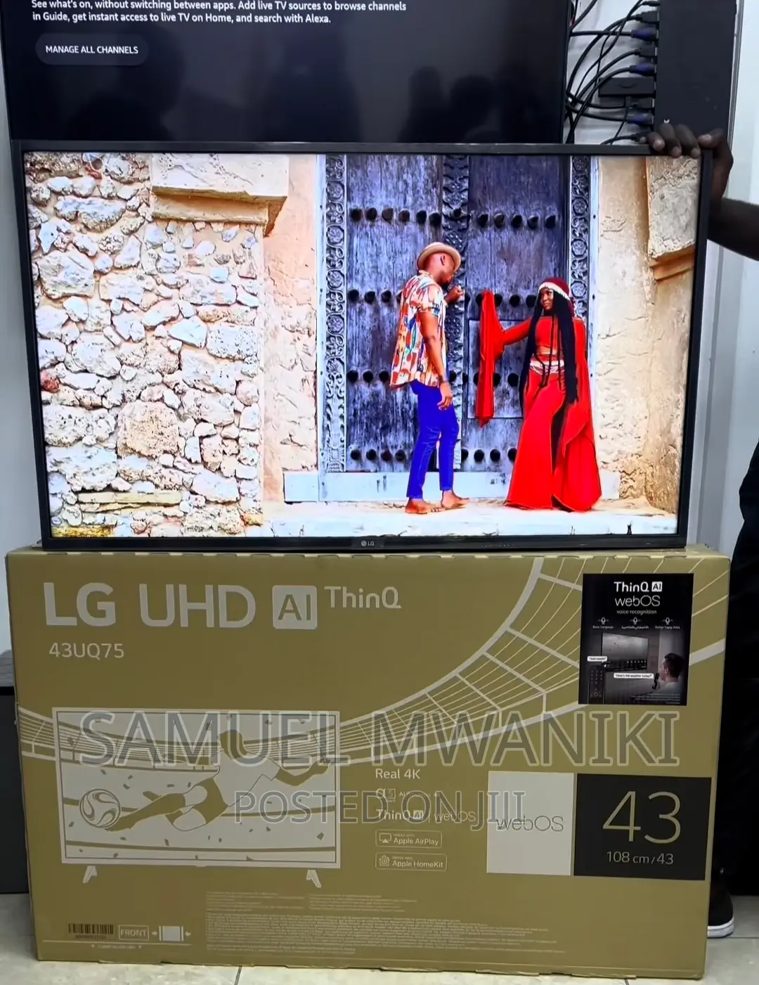 Lg 43′′ Uq75006 Uhd Active HDR Webos Smart Ai Thinq Tv