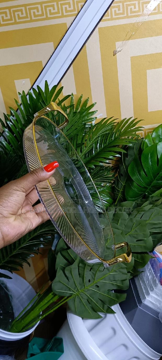 Acrylic Round Decor Tray 30cm Serving Tray
