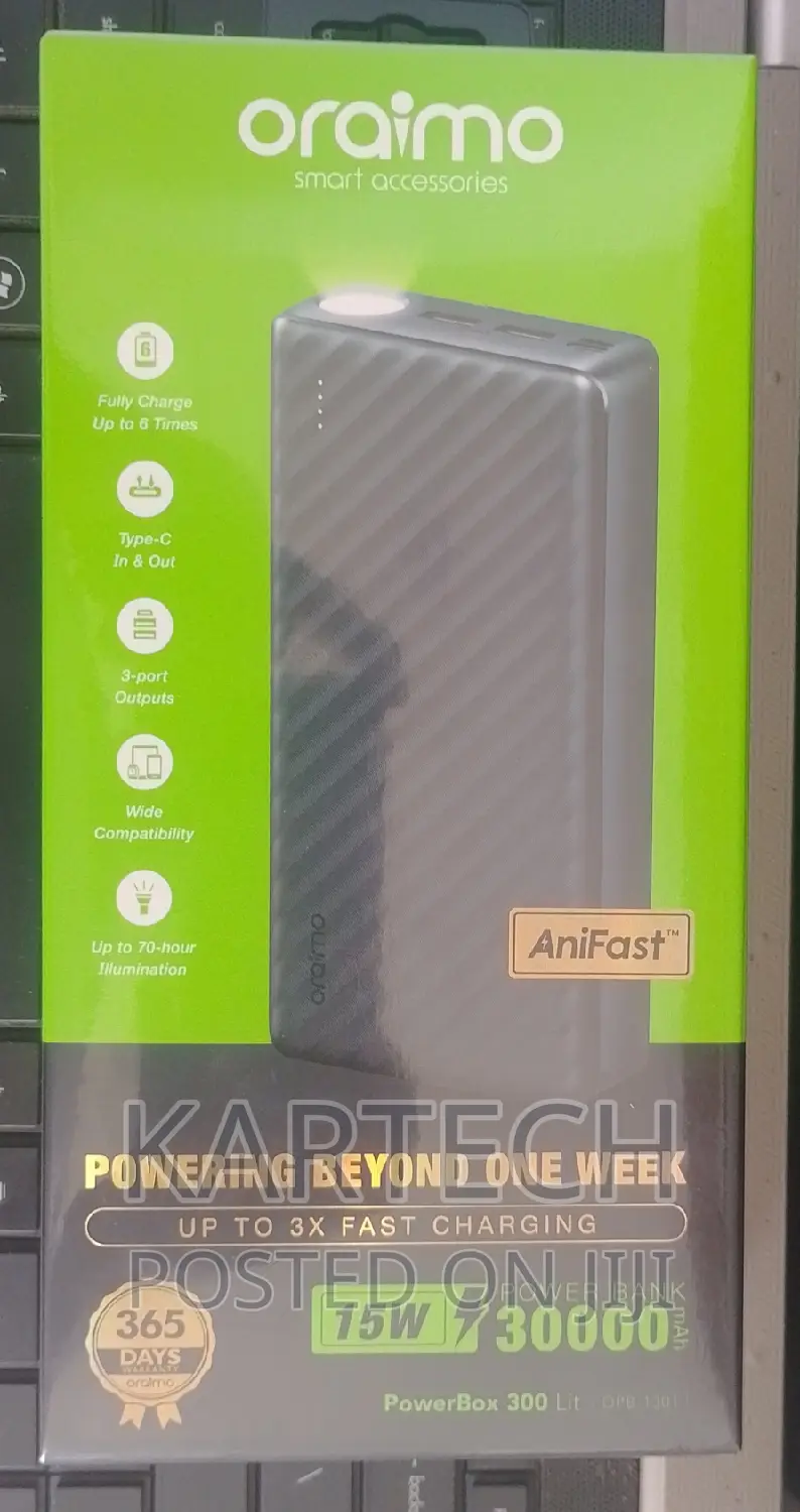 Oraimo Powerbox 300 30,000mah Power Bank