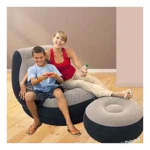 Intex Inflatable Seat With Footrest + Manual Pump
