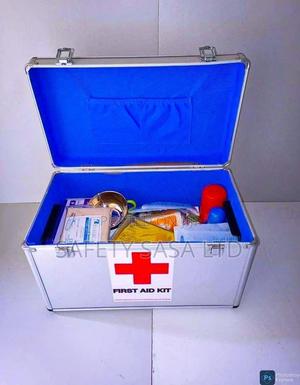 Aluminum First Aid Kit Fully Equipped - main view