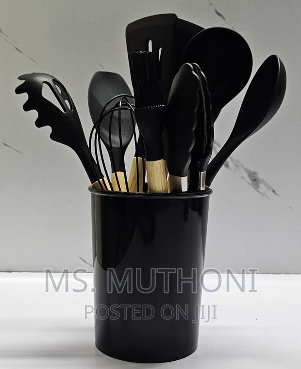 11pc Nonstick Silicon Cooking/Serving Spoon Set - thumbnail 4