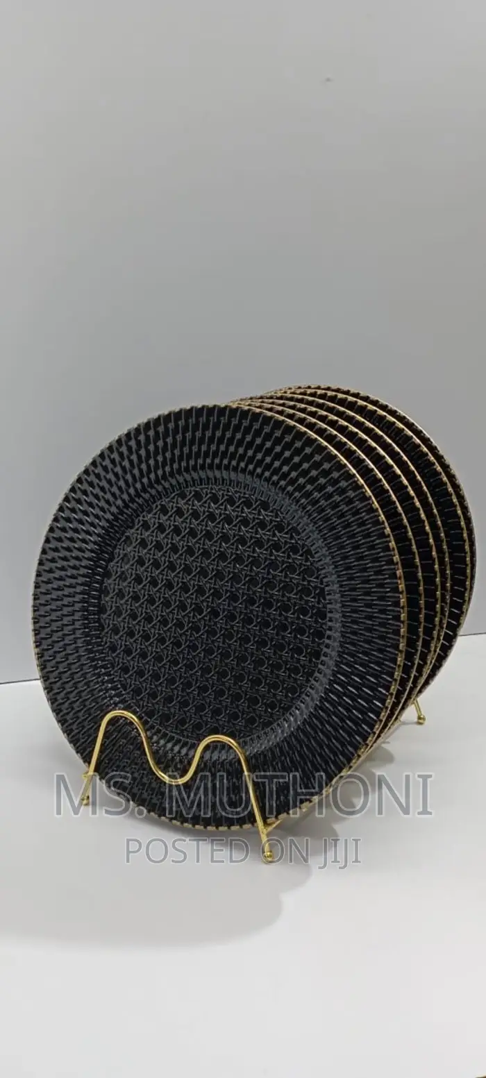 33 Cm Charger Plate With Gold COLOUR*