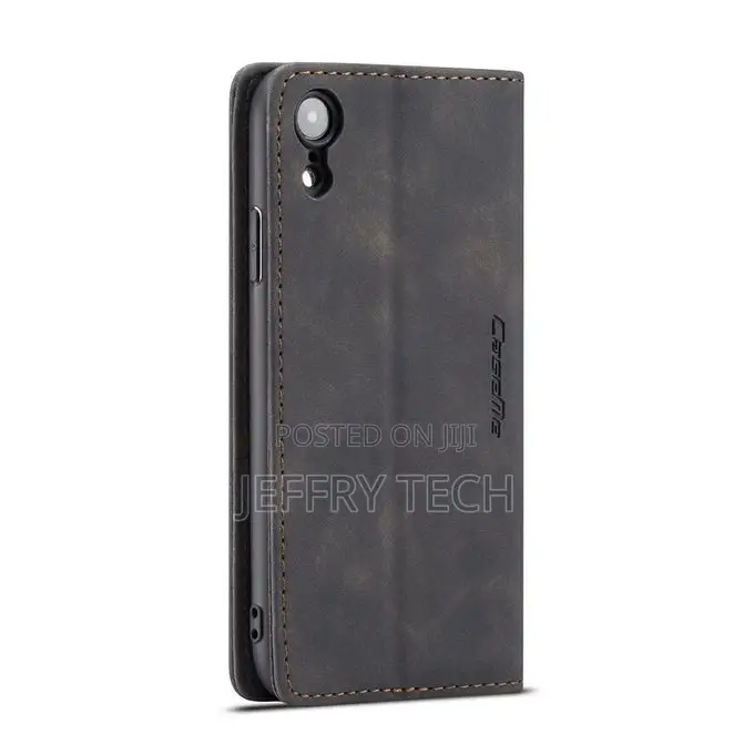 iPhone XR Flip PU Leather Cover TPU Bumper With Card Holder