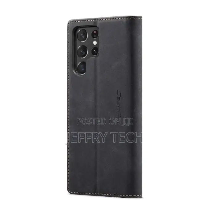 Samsung S22 Ultra 5G Flip Folio Case With Card Holders,Black