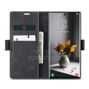 Samsung S22 Ultra 5G Flip Folio Case With Card Holders,Black