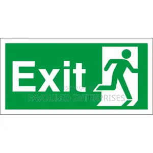 Fire Safety Exit Sign Warning Guidance Signage Luminous For