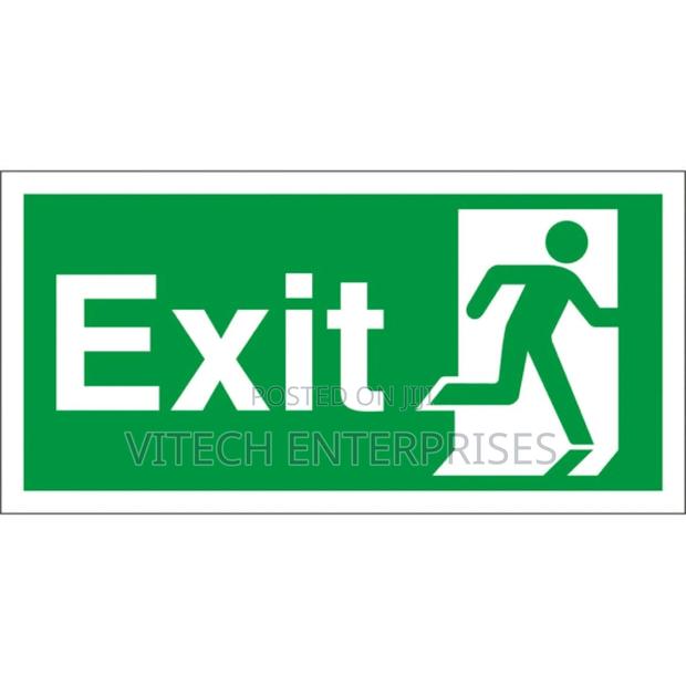 Fire Safety Exit Sign Warning Guidance Signage Luminous For - main view