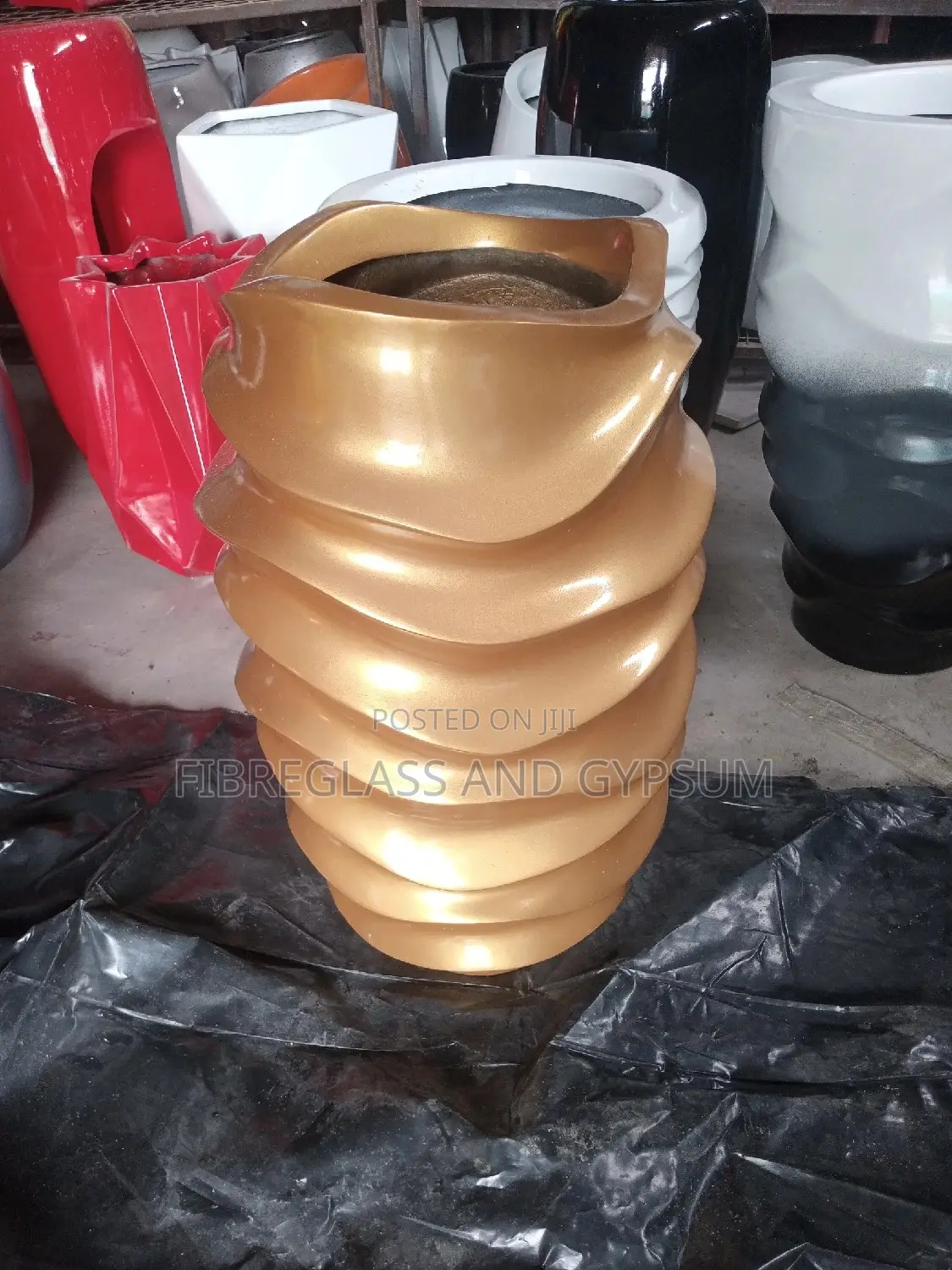 Big Tower Twist Fibre Pot