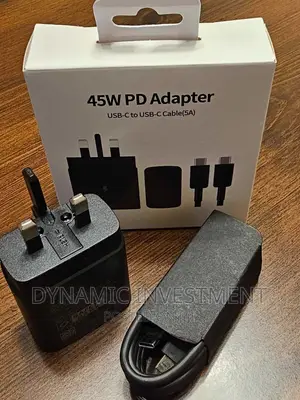 Genuine Samsung 45W Super Fast Charger- USB-C -Cable (5A)