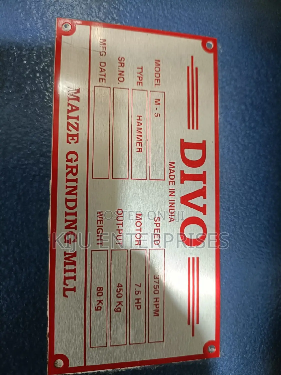 Dvo Maize Grinding Machine 7.5hp