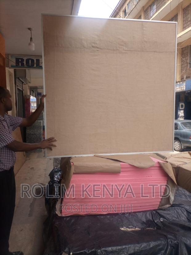 Noticeboard With Asian Fabric 5ft X 5ft Pinboard - main view