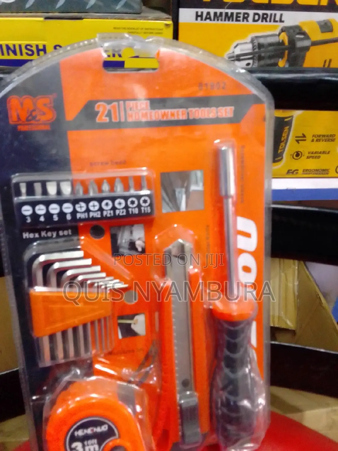 21 PCS Home Owner Tool Set