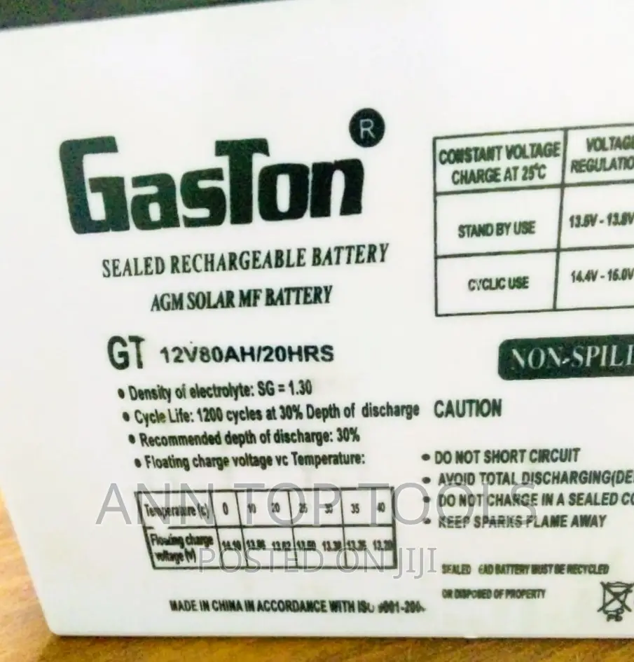 Gason 80ah 12V Battery