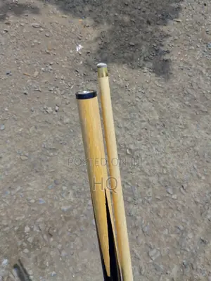 Nice Detachable Cue Stick Black 2 Piece One Joint Pool Table