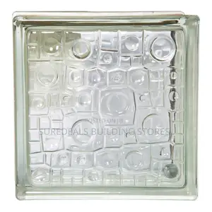 Clear Glass Block (19.0×19.0X8.0)Cm