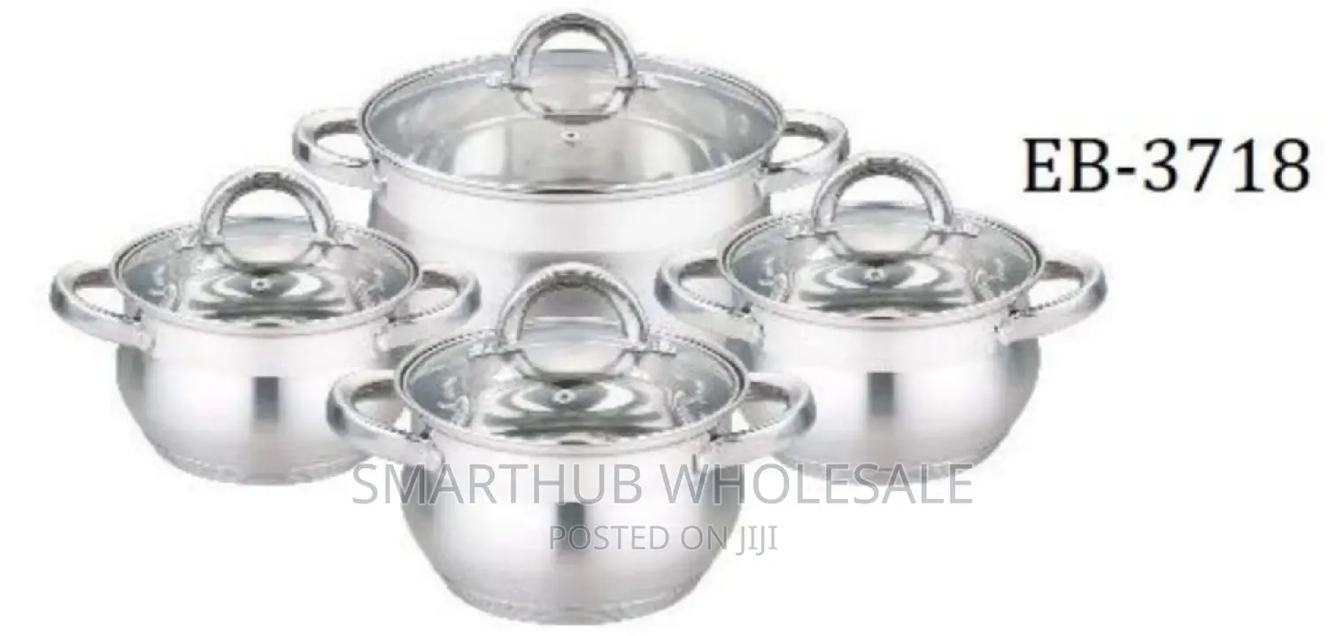 8 Pieces EDENBERG Stainless Steel Cookware Pot