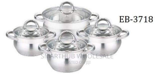 8 Pieces EDENBERG Stainless Steel Cookware Pot - main view