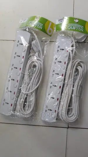 OFFER! 2pcs Caston 6 Way 10m Power Socket Extension Cable