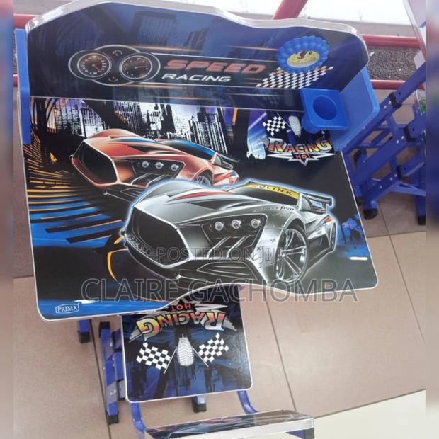 Kids Study Table Racing Car - main view