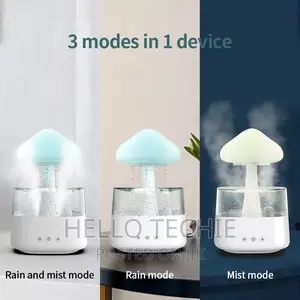 Mushroom Rain Dropper Air Diffuser Aroma With Led Lights