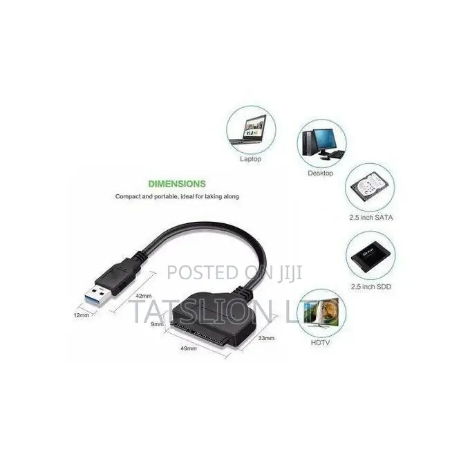 Usb 3.0 to Sata 2.5 Inch Hard Disk Adapter Cable