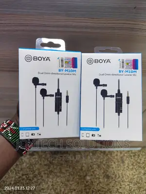 Dual Boya by M1DM Dual Lapel Microphone. Omini- Directional