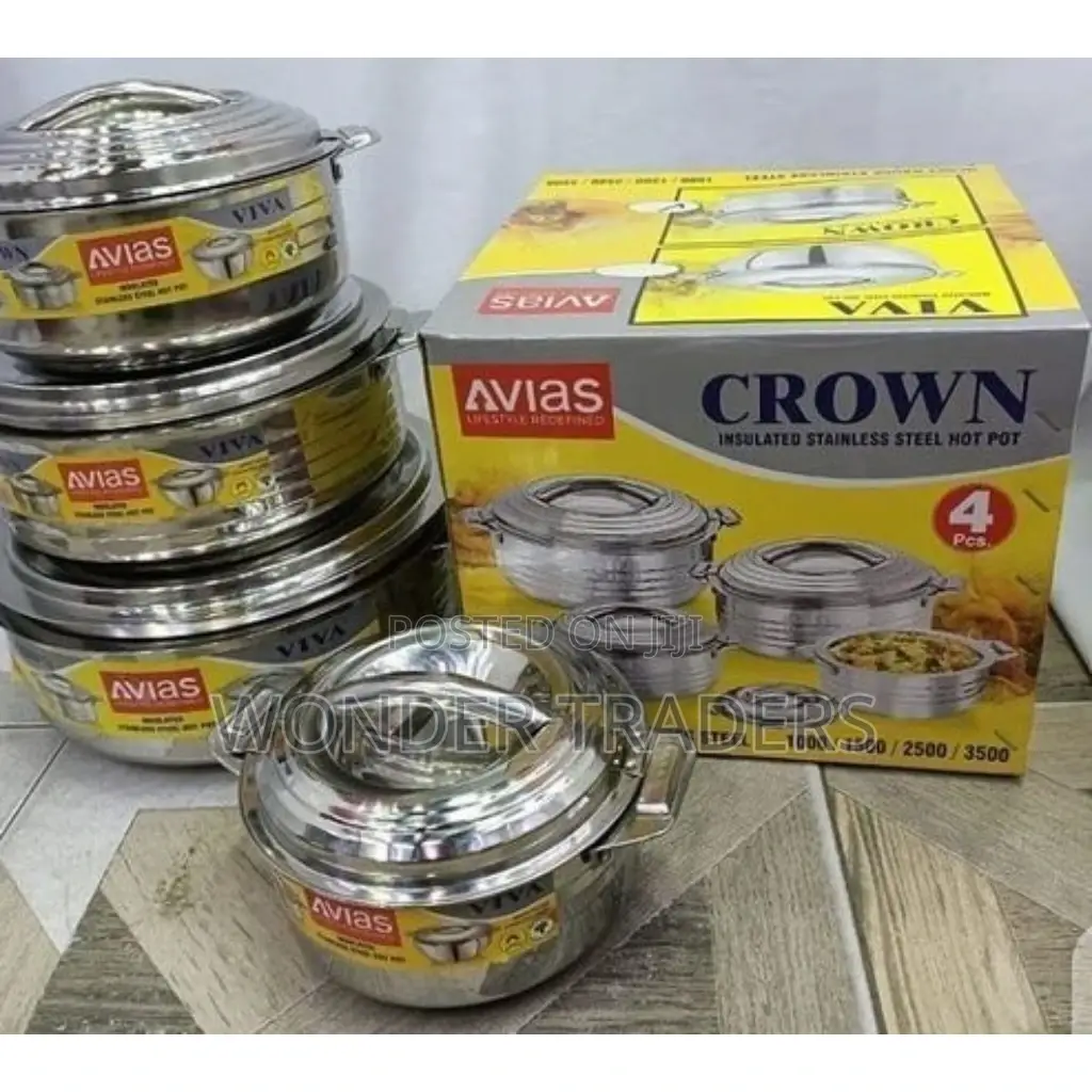 4 PCS Crown Hotpot Stainless Steel