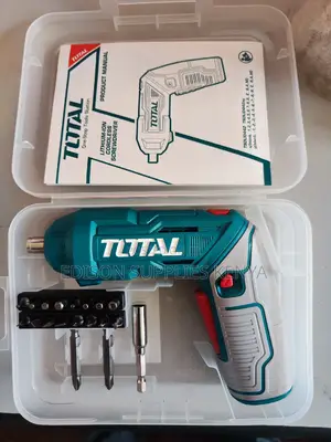 Total Cordless Screwdriver With Bits 4V Li-Ion Rechargeable