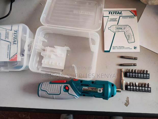 Total Cordless Screwdriver With Bits 4V Li-Ion Rechargeable - thumbnail 5
