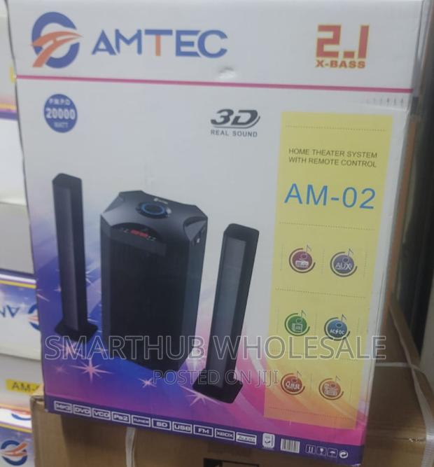 Amtec AM-02 2.1CH Multimedia Speaker BT/USB/SD/FM - Black