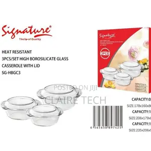 New Set of 3 Signature Casserole SG-HBGC3 