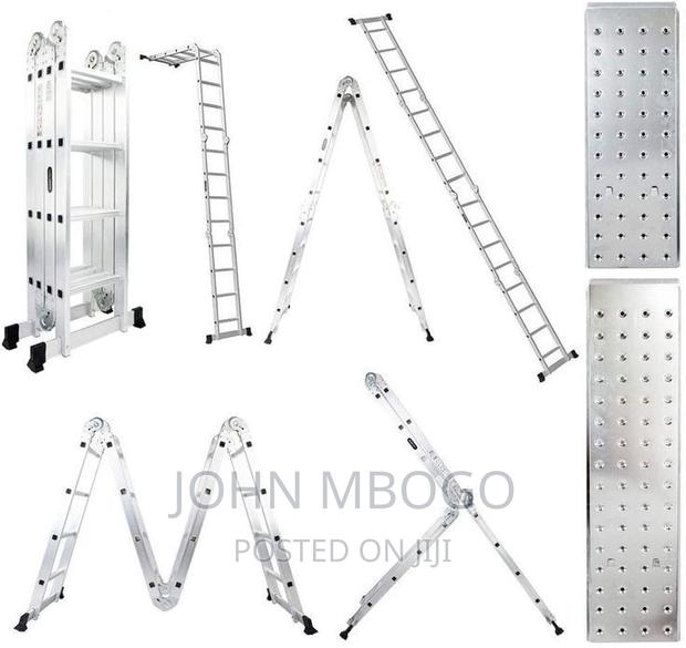 Aluminium Multifolding Ladder 16ft - thumbnail 2