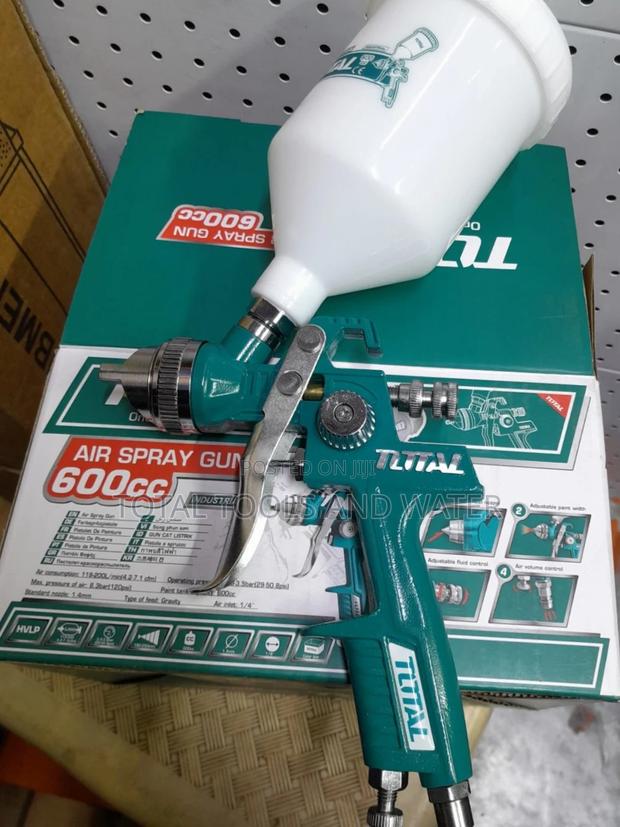 Total Air Spraying Gun Adjustable Nozzle and Paint Width - main view