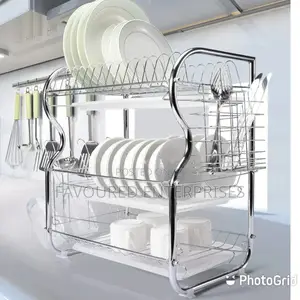 3 Layer Dish Rack Stainless