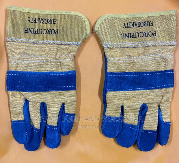 Blue And Yellow Gloves,Welding Gloves - main view