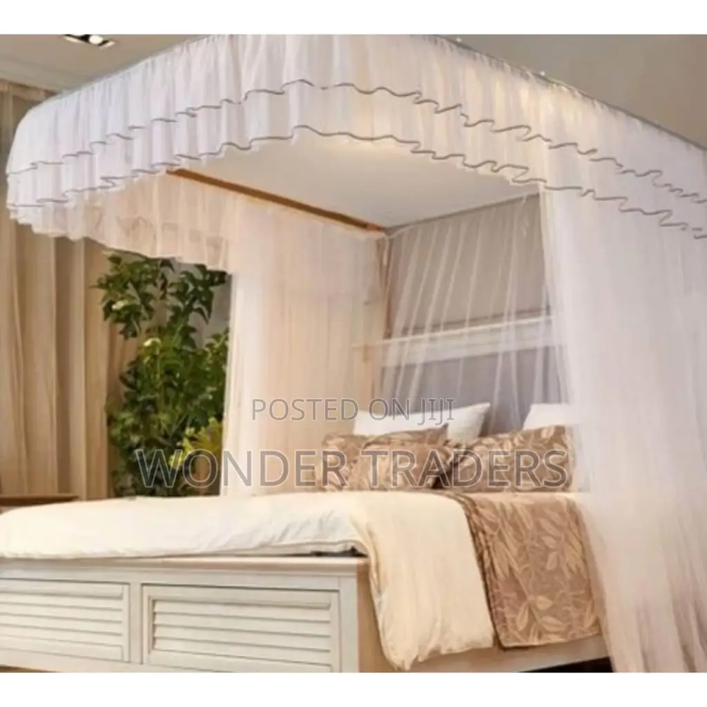 Two Stand Mosquito Net With Sliding Rail