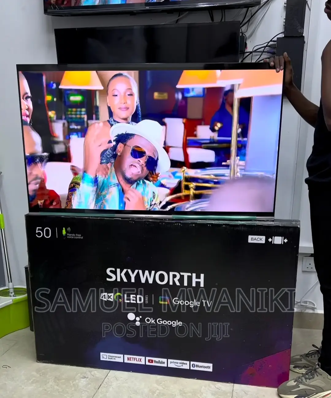 Skyworth 50'' Qled Uhd Google Smart Tv Framelessnew Model