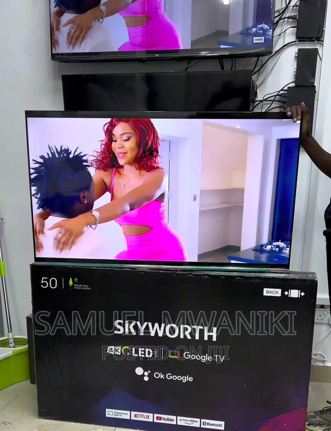 Skyworth 50'' Qled Uhd Google Smart Tv Framelessnew Model