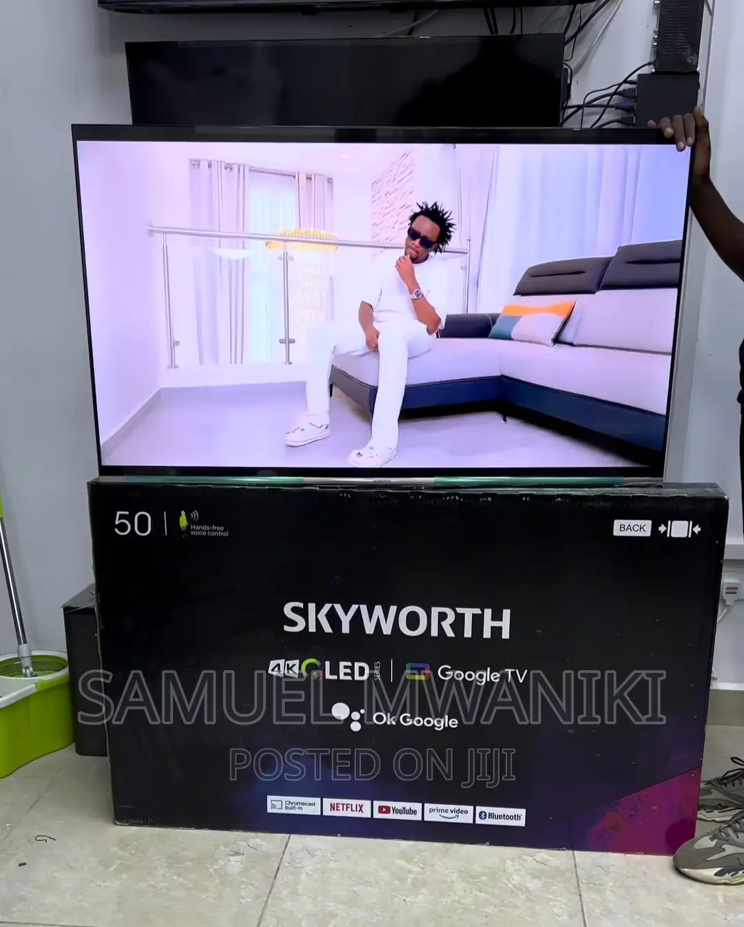 Skyworth 50'' Qled Uhd Google Smart Tv Framelessnew Model