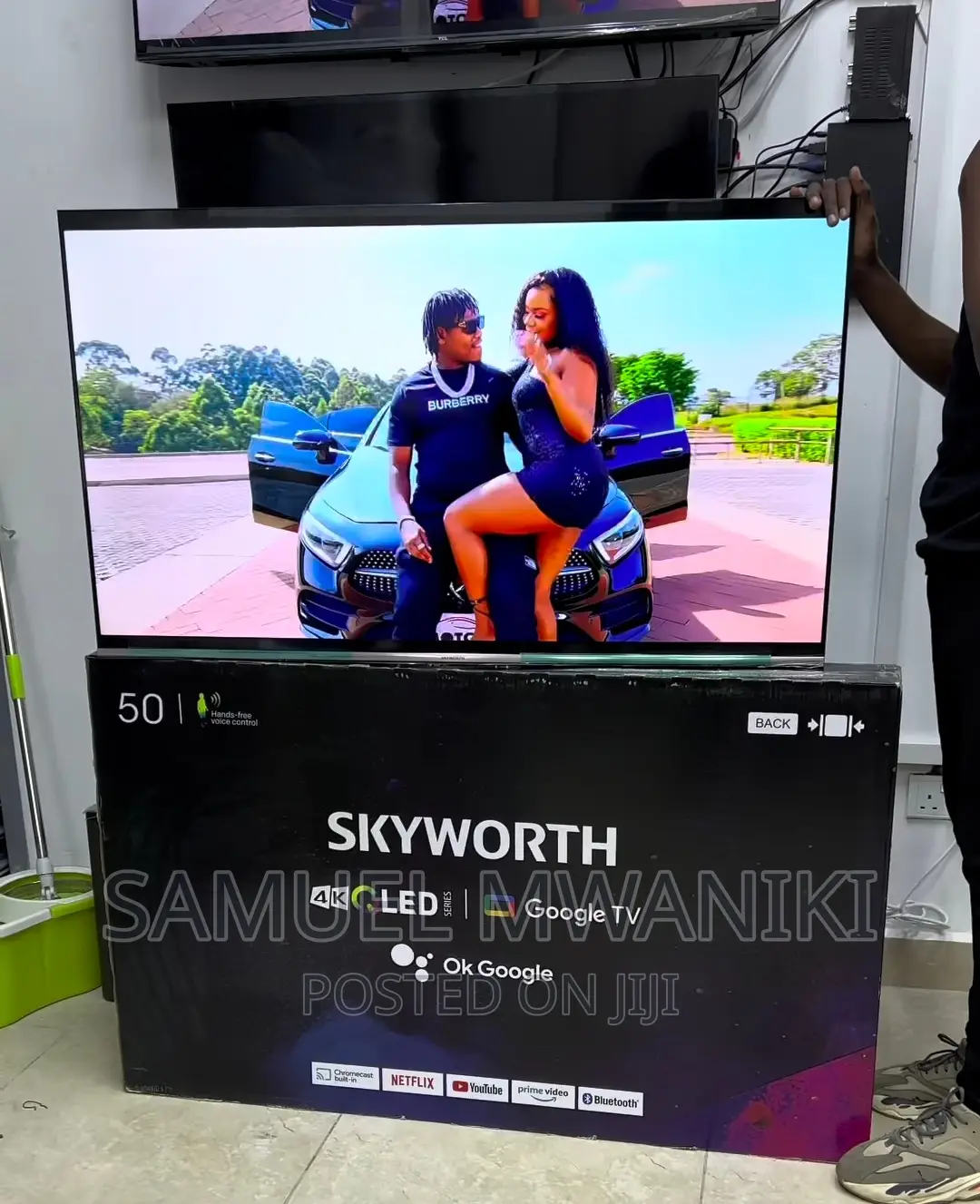 Skyworth 50'' Qled Uhd Google Smart Tv Framelessnew Model