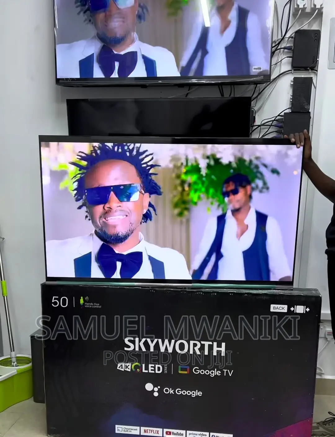 Skyworth 50'' Qled Uhd Google Smart Tv Framelessnew Model