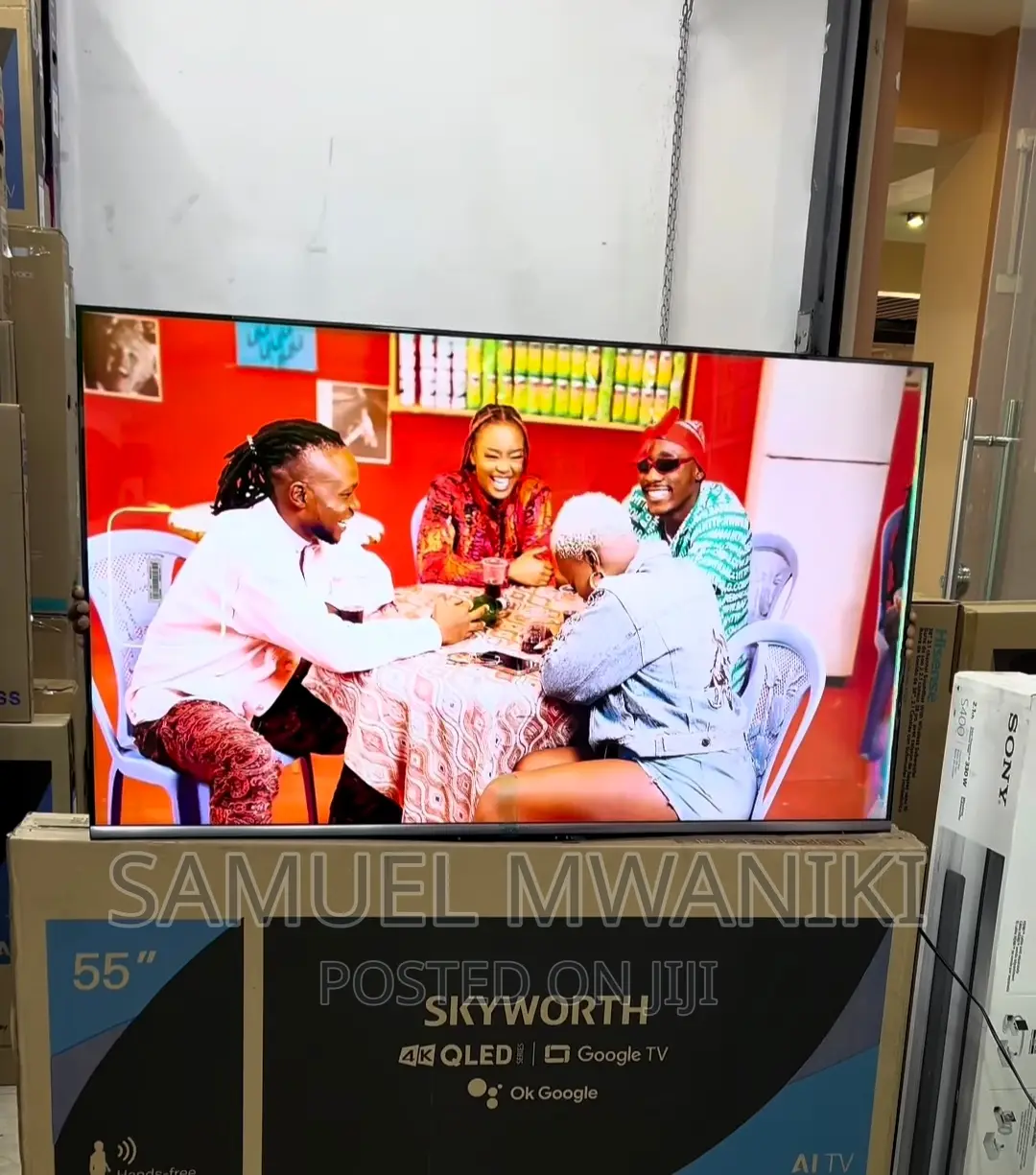 Skyworth 55" Qled Uhd Google Smart Tv Frameless New Model