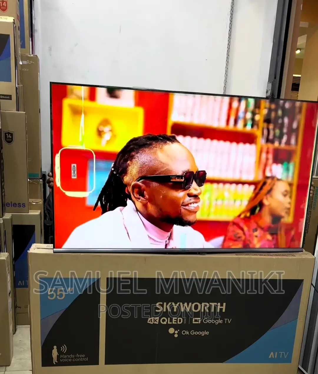 Skyworth 55" Qled Uhd Google Smart Tv Frameless New Model
