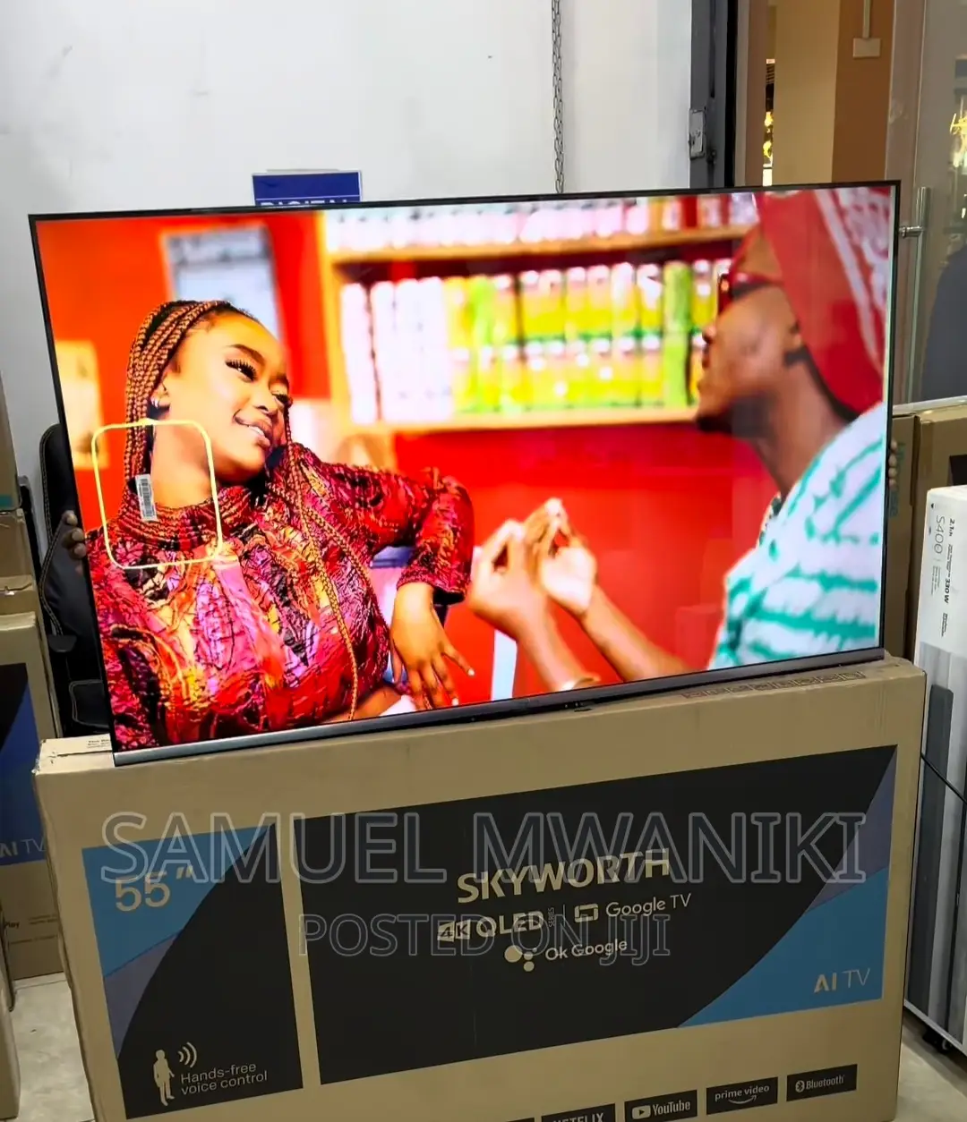 Skyworth 55" Qled Uhd Google Smart Tv Frameless New Model