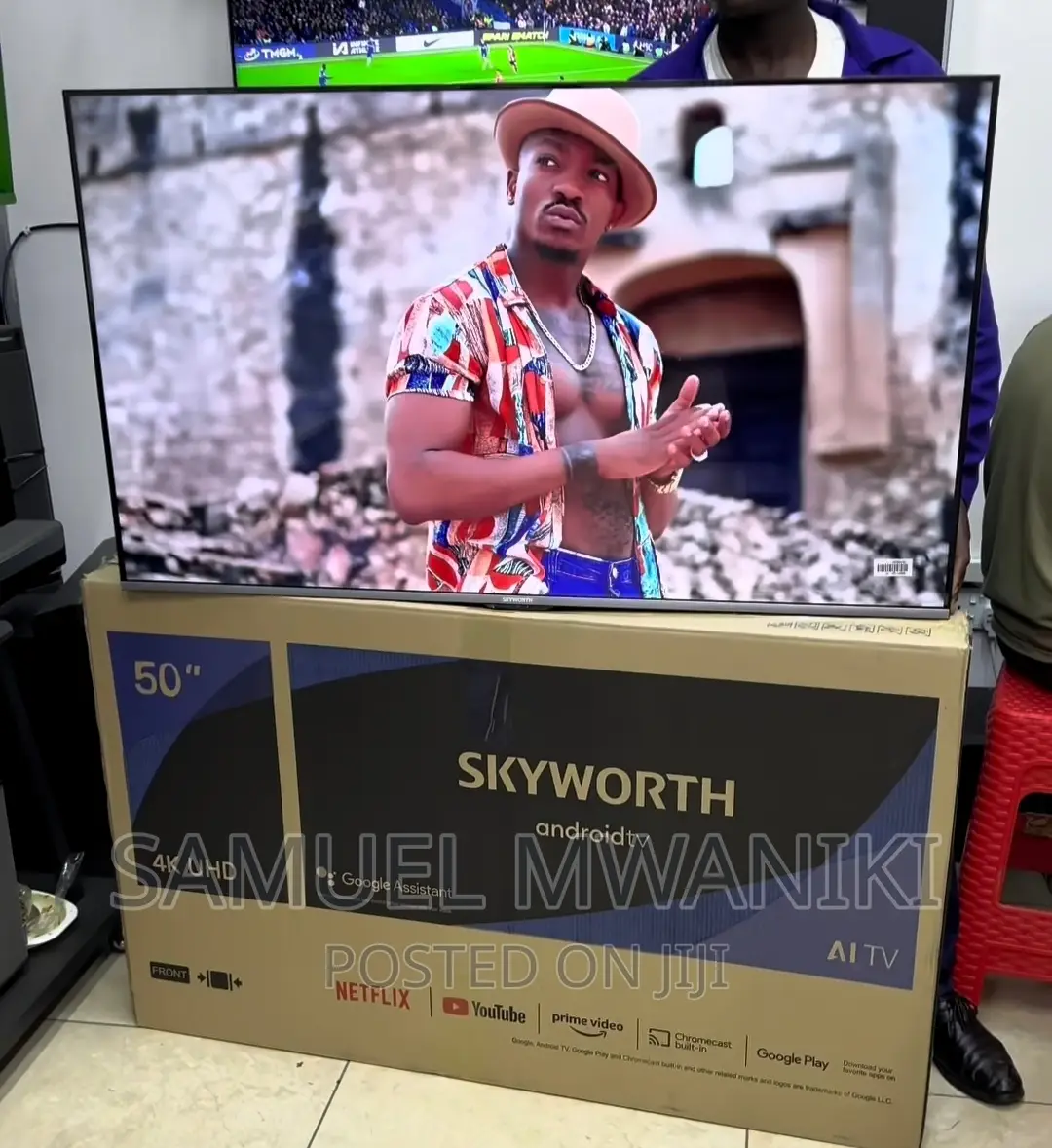 Skyworth 50′′ Uhd Smart Android Frameless Tv Netflix
